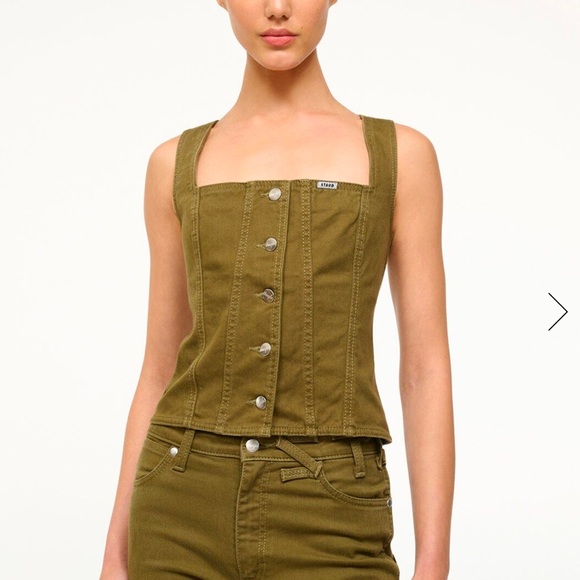 STAUD Tops - Staud x Wrangler Denim Corset